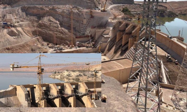 Mohammed V Dam… het aantal platformwerkzaamheden bereikt 45%