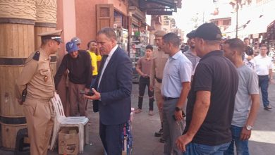 Afbeeldingen die de chaos documenteren in het district "Darb Darbashi" in Marrakech