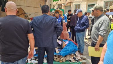 Al hoceima .. een campagne om het publieke domein vrij te geven dat het systeem naar de straten van de stad brengt